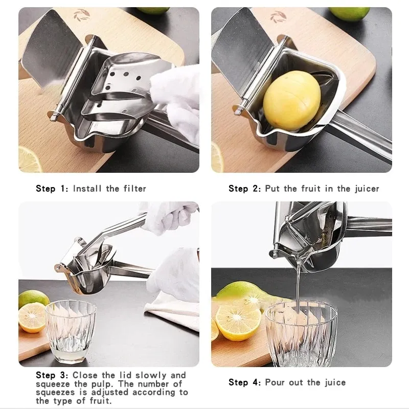 Manual Juice Squeezer Hand Pressure Juicer Pomegranate Orange Lemon Sugar Cane Juice Kitchen Bar Fruit Multifunctional Tools — image 5