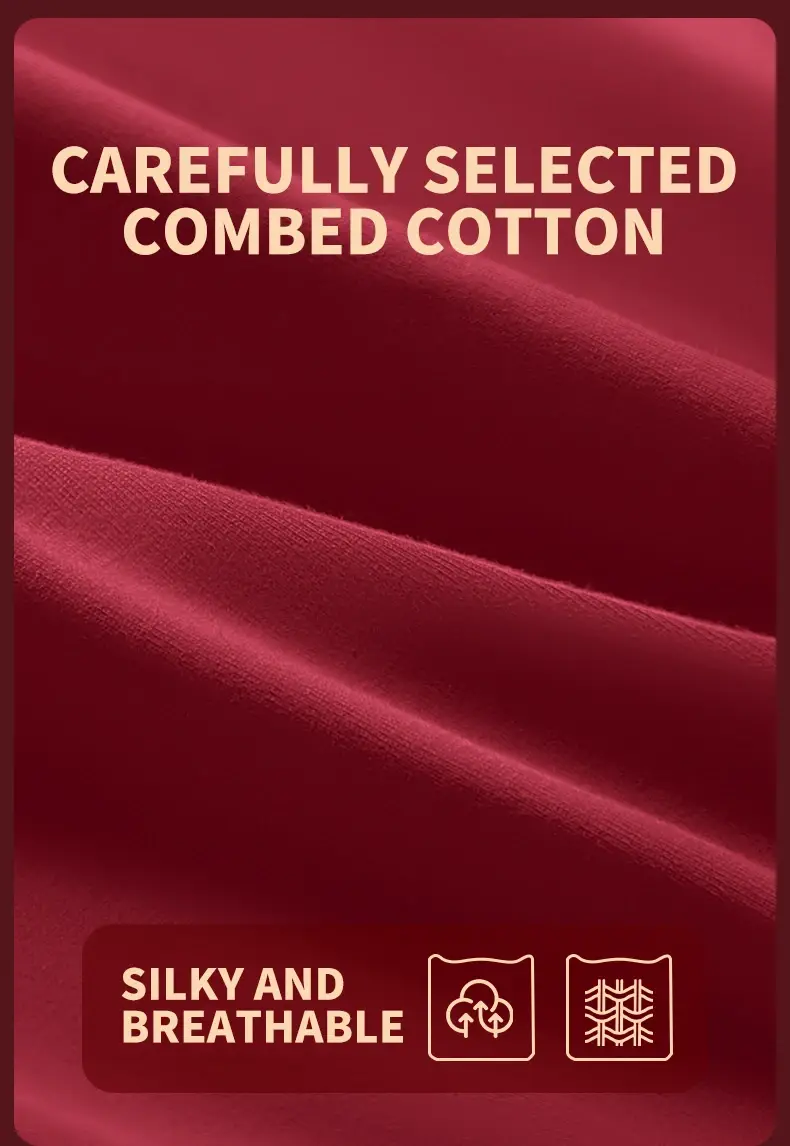 MiiOW 4Pcs Cotton Winter Men Underwear 7A Antibacterial Men's Panties Lucky Red Mens Underpants Plus Size Man Boxershorts L-5XL — image 4
