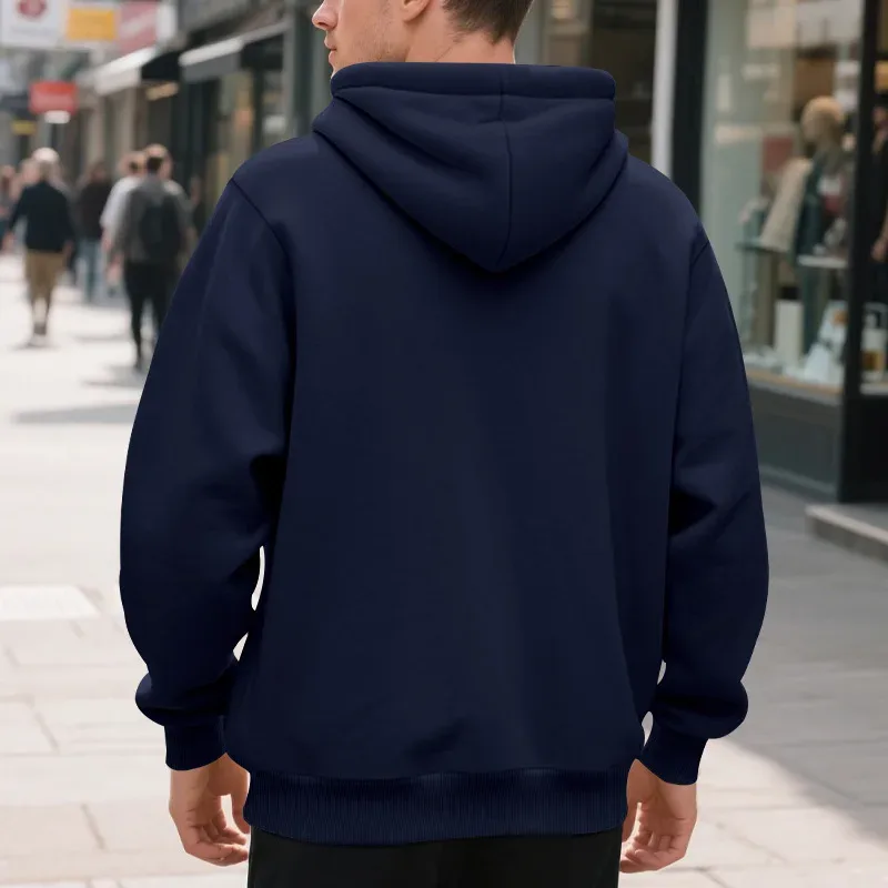 Novo 2026 outono casual sólido manga longa zíper com capuz moletom casaco masculino moda ao ar livre roupas esportivas jaquetas — image 15