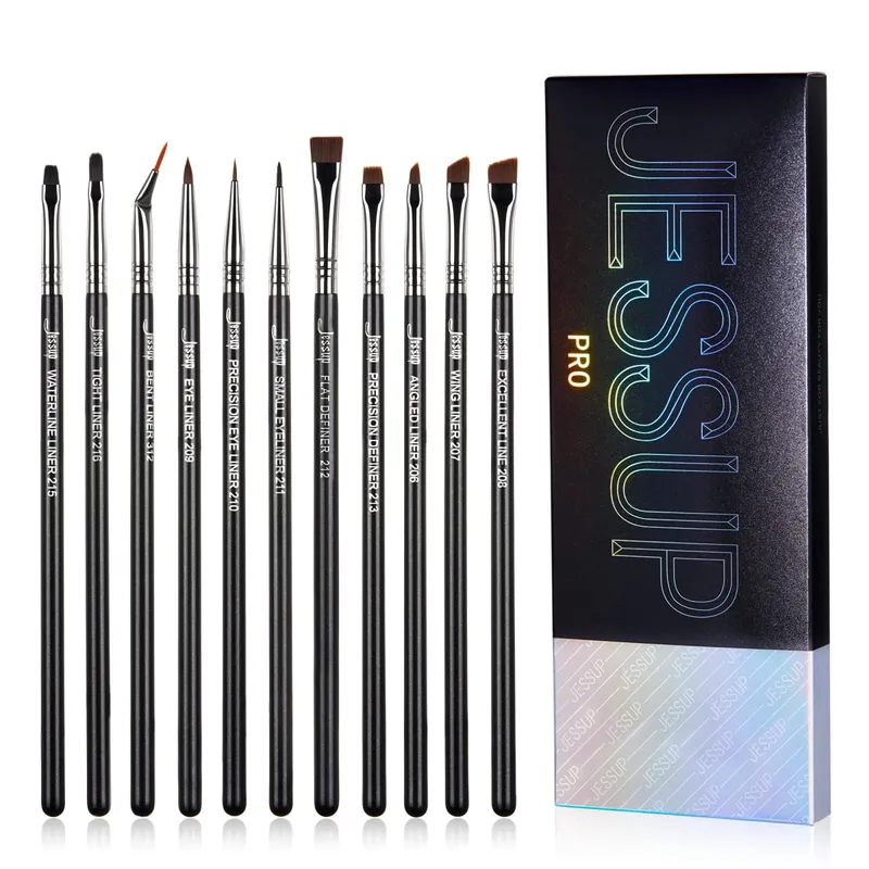 סט מברשות שפתיים של Jessup Pro contour צורות שונות של שפתיים סינתטי קטן / לשון חתול / שטוח / עגול / קצה מחודד lipliner מברשת T325