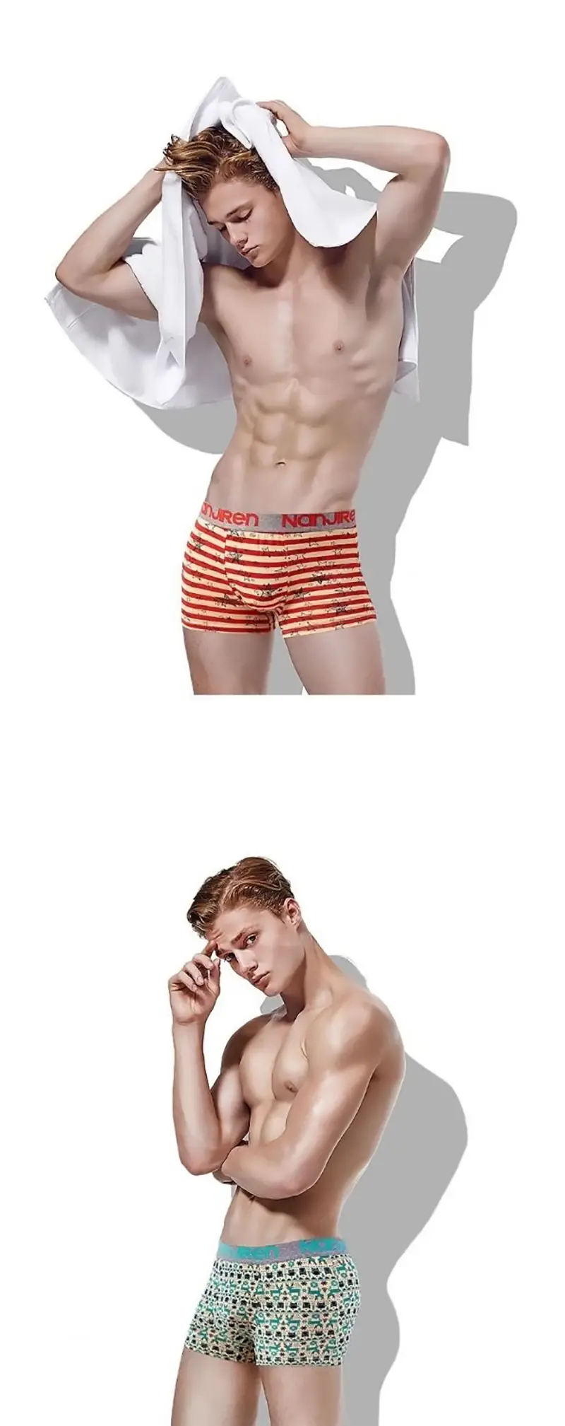 4Pcs Boxer Shorts Panlalaking Kasuotang Panloob Sexy Panty Cotton Boxers Panlalaking Panloob na Panlalaki Shorts Homme U Convex Lingerie Libreng Pagpapadala 3256805465620521 — image 3