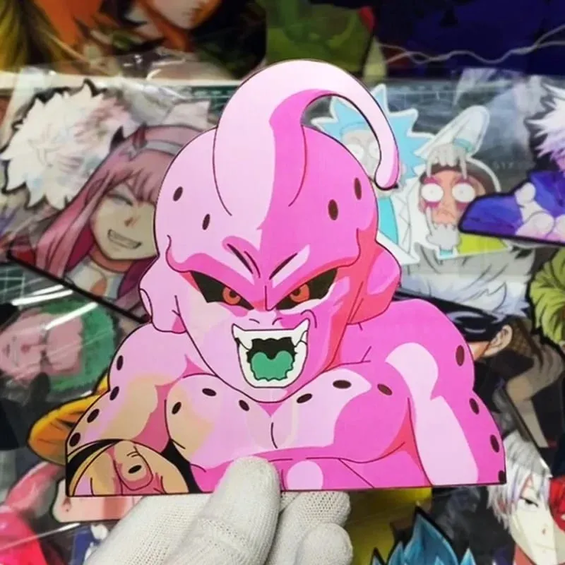 Autocollant lenticulaire 3D Anime Goku Vegeta, décalcomanies imperméables pour voiture, réfrigérateur, planche à roulettes, etc. cadeaux pour enfants — image 3