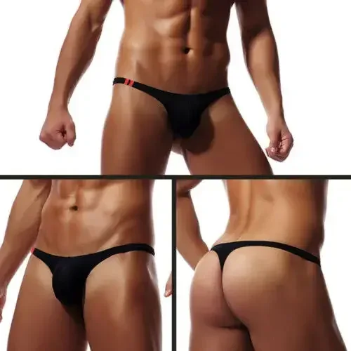 Men's Thongs G String Sexy Gay Sissy Underwear Briefs Man Jockstrap T Back Underpants Penis Pouch Breathable Panties — image 12