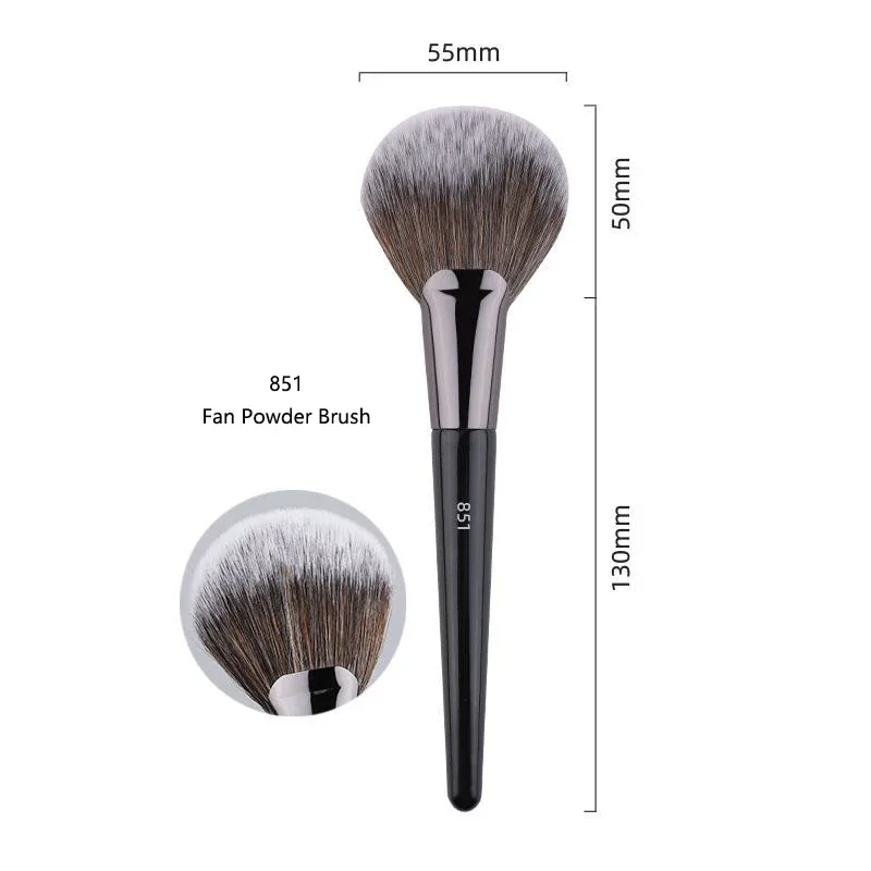 1pc Pro pinceaux de maquillage fond de teint poudre ventilateur maquillage brosse Contour 3D pointillé fard à paupières correcteur angle sourcils ombre outils