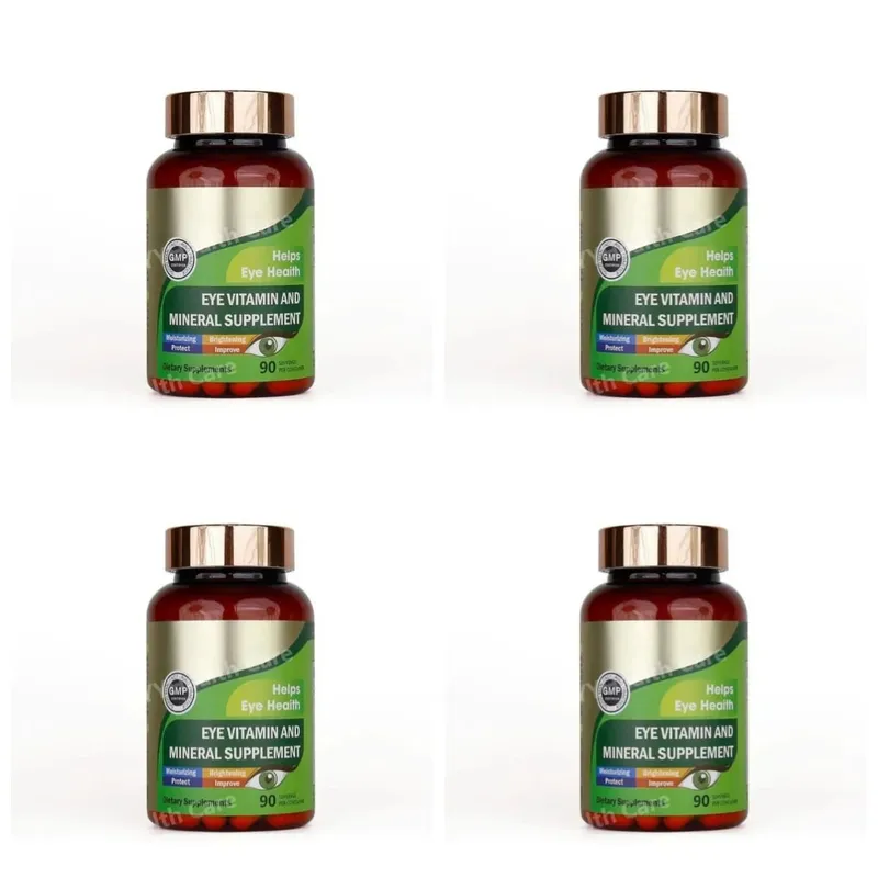 Lutein Eye Vitamins kapszula zeaxantin cinkkel Napi szem táplálék-kiegészítő Szemegészségügyi támogatás felnőtteknek 90 Count palack — image 9