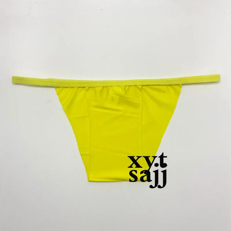 Lågfärgade unisex triangelunderkläder Formgjutning i ett stycke Enfärgad Ej elastisk design Icke-Bindande Komfort Sexiga Brief Trosor