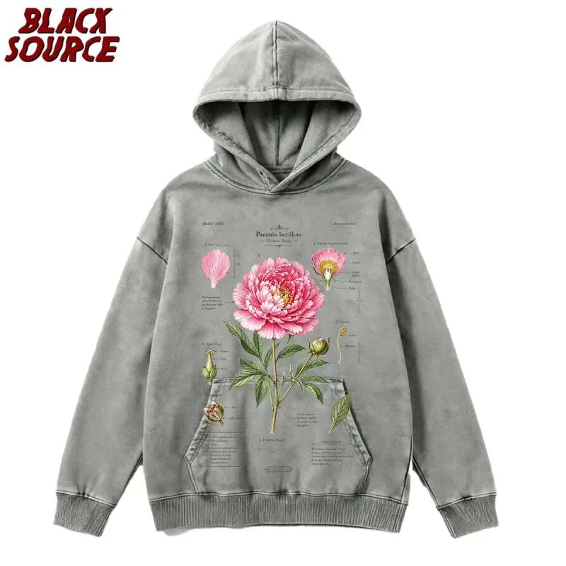 T412 American Rose Letter Print Hoodie, Kaswal na Pullover Sweatshirt ng Lalaki, Breathable Urban Streetwear, Trendy na Pang-araw-araw na Kasuotan — image 21