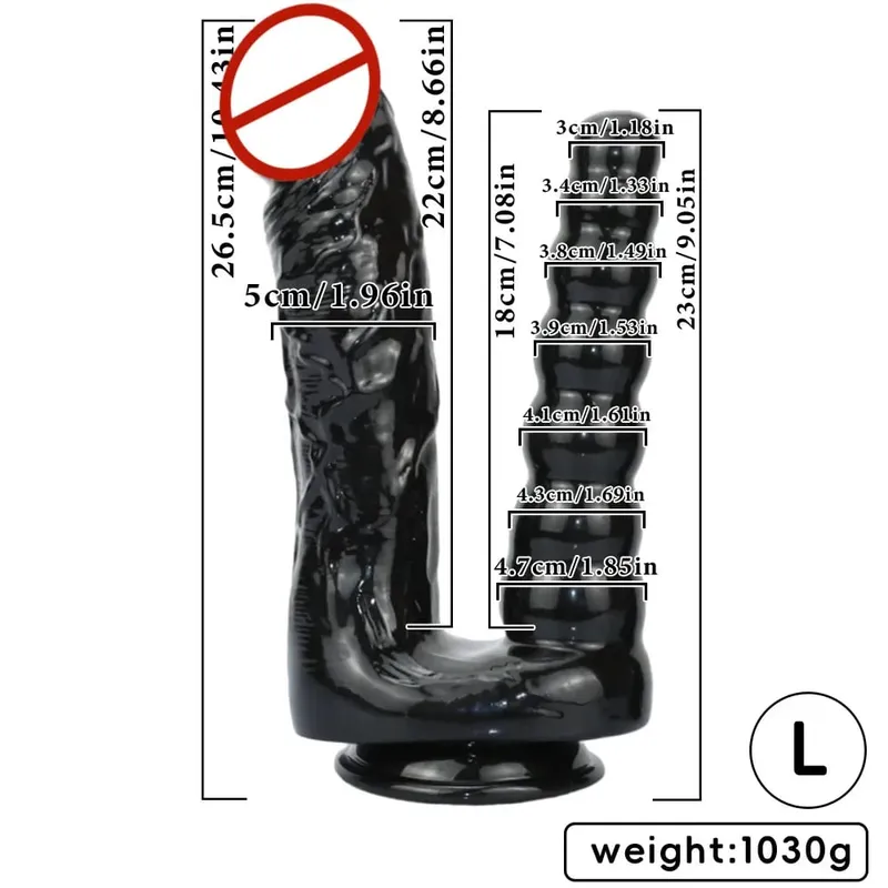Óriás, kétfejű dildo anális dugó, dupla beillesztés, stimulálja a hüvelyi anális tágítót, felnőtt szexjáték leszbikus nők számára — image 6