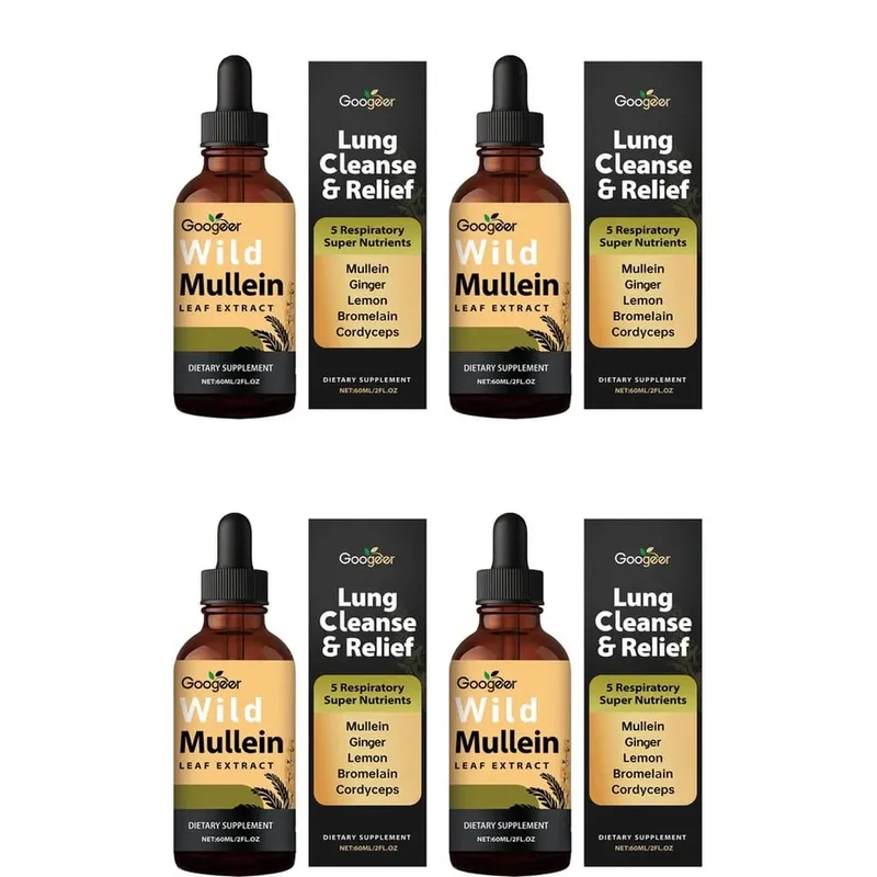Googeer vad ökörfarkkóró levél kivonat folyékony légzéstámogató gyömbér citromhéj kivonat bromelain és cordyceps kivonat 60 ml — image 10