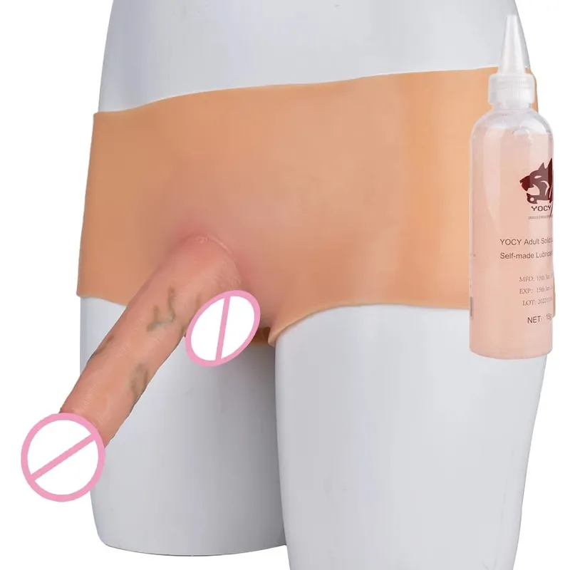 Silicone Strapon Lifelike Dildo Pants Wearable Solid Large Penis Sex Toys For Women Lesbian Couple Sex