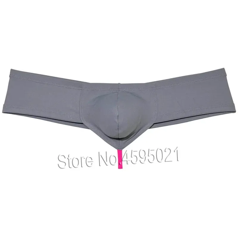 Men's Sexy Low Rise Mini Briefs Panties Solid String Crotch Brazilian Bikini Underwear Solid Enhance Pouch Boxer Briefs for Men — image 18