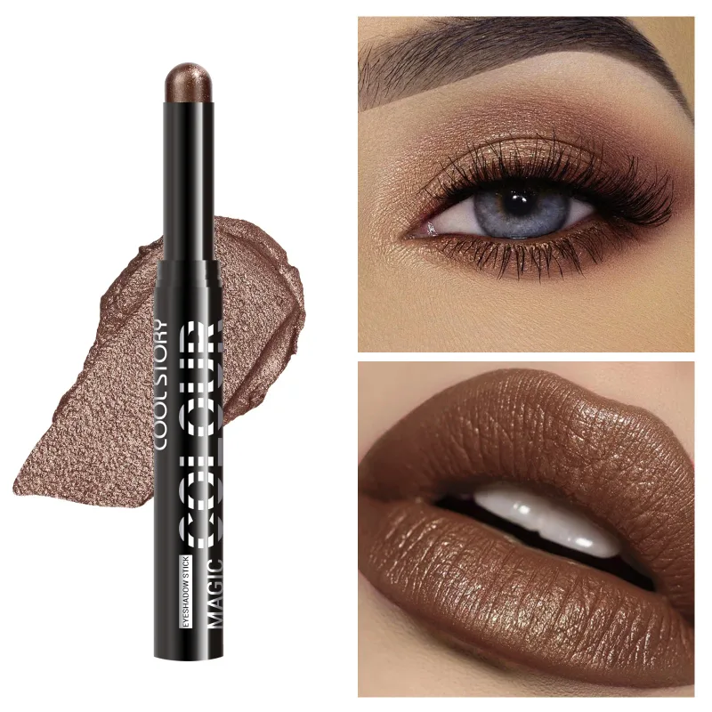 2 σε 1 Eyeshadow Lipstick Stick Pencil Waterproof Glitter Brighten Matte Eye Shadow Makeup Pigment Eyeshadow Pen — image 18