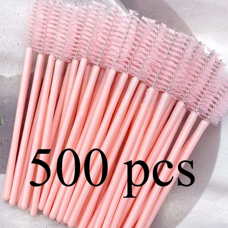 Zanse 50/500 pcs Eyelash Eyelash Brushes Eyelash Spoolies Mascara Wands Applicator for Eyelash Extension Makeup Tool — image 10