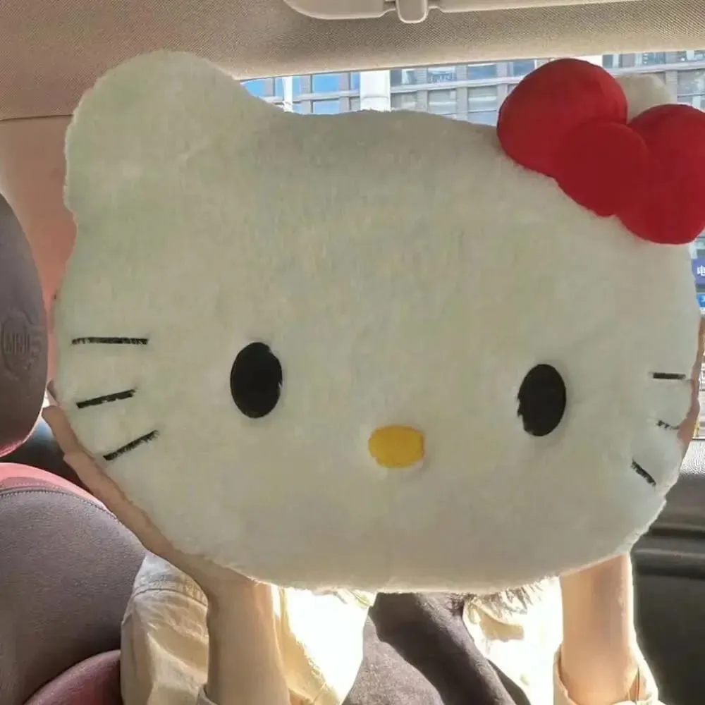 *Anime Sanrio Hello Kitty Cute Cartoon Head Plush Pillow Sofa Bedside Cushion Car Cushion Nap Pillow Birthday Gifts for Girl — image 6