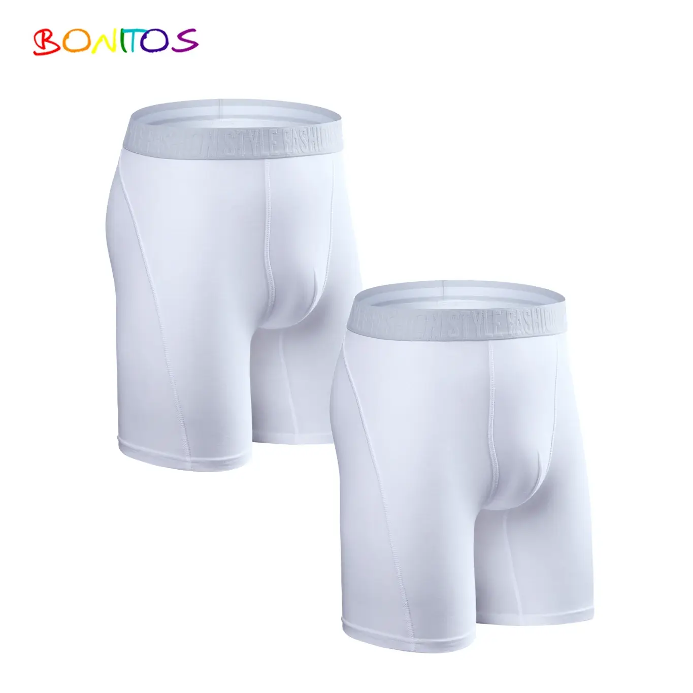 2pcs Pack Long Leg Boxer Shorts Panties Kit Homme Underpants Boxershorts Slip Underwear para sa Lalaki Cotton Lalaki Sexy Set Box Gym — image 10