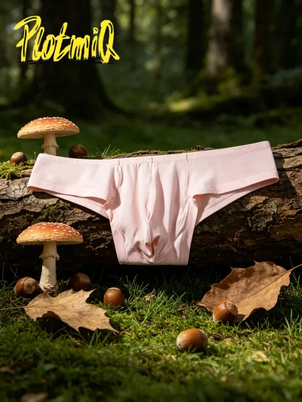 Cuecas de algodão masculinas confortáveis, 2 peças, cintura baixa, rosa, tecido macio, cintura larga, bolsa de suporte 3d, roupa íntima masculina amigável à umidade — image 4