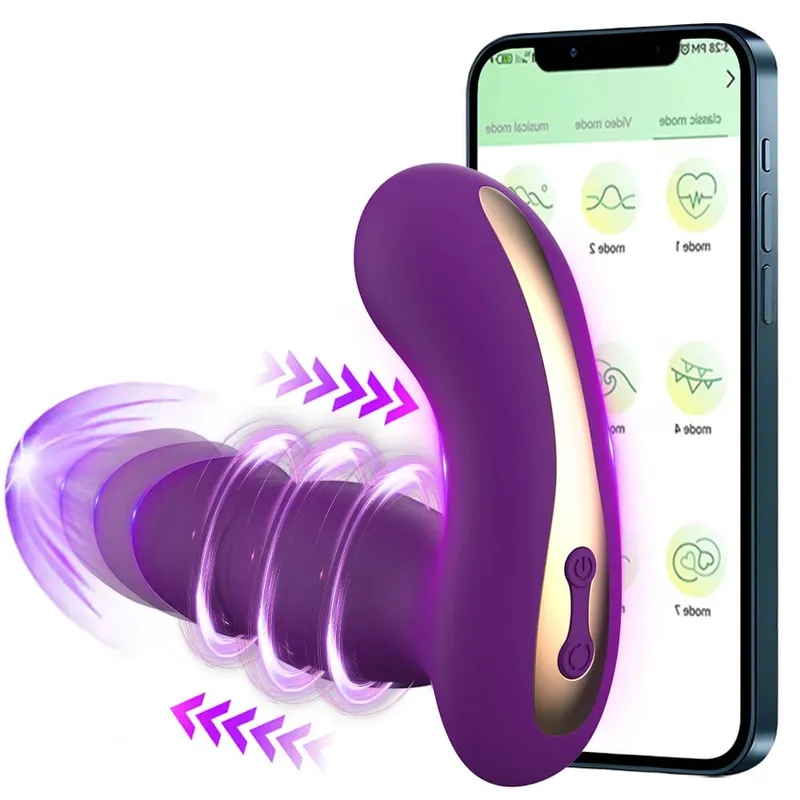 Thrusting Dildo αναβαθμισμένο παιχνίδι σεξ 9 συχνότητας Δονούμενο σημείο G θηλή με κλειτορίδα Φορετός δονητής σεξουαλικά παιχνίδια για ενήλικες για θηλυκό ζευγάρι