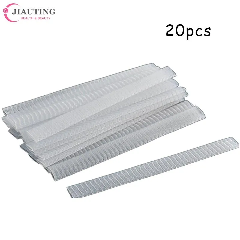 Filet de protection en maille Flexible, 20 pièces, gaine de couverture, brosses de maquillage cosmétiques blanches, outil pratique de maquillage — image 5
