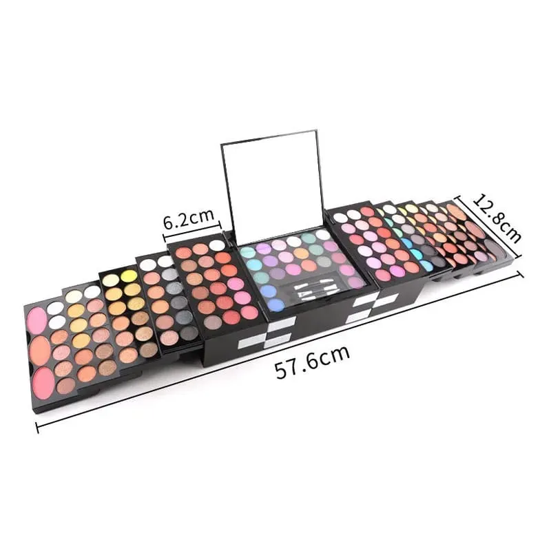 148 Colors All in One Makeup Kit Professional Eyeshadow Palette with Blush Highlighter Concealer Brushes Portable Makeup Set — image 2