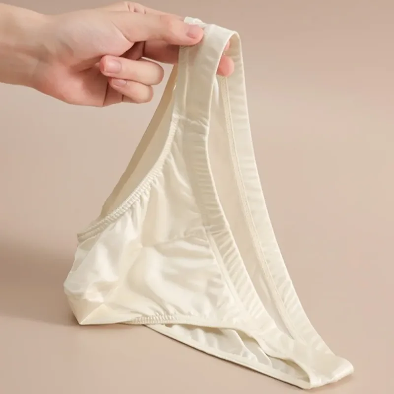 Breathable Low Waist Men Thin Panties Male Lingerie Underpants Men's Underwear Simple Ice Cool Briefs Summer — image 14
