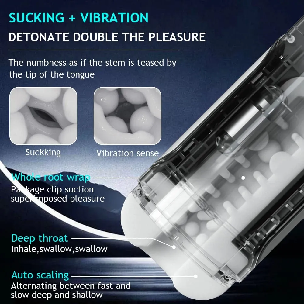 Automatic Male Masturbation Cup Telescopic Sucking vibrators Male Enlargement Penis Pump Pussy Adult Supplies Sex Toys 18+