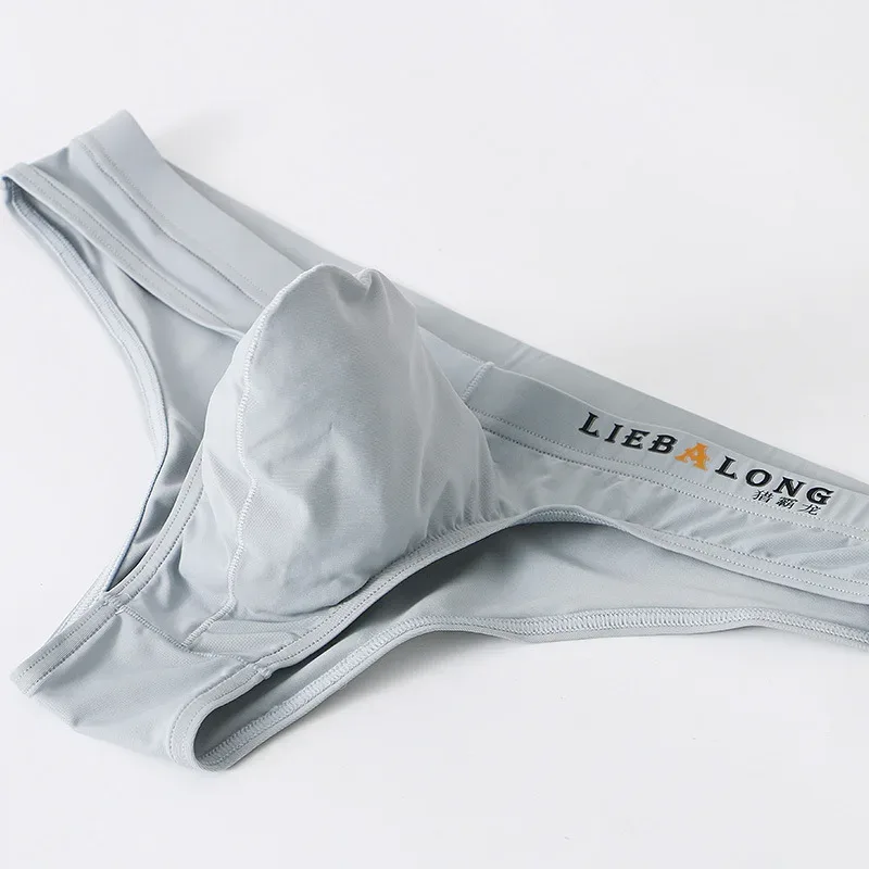 Panlalaking Briefs Bikini Sexy Underwear Men Ice Silk Penis Pouch Briefs Cuecas Calzoncillos Hombre Slip Gay Solid Lingerie ng Lalaki — image 8