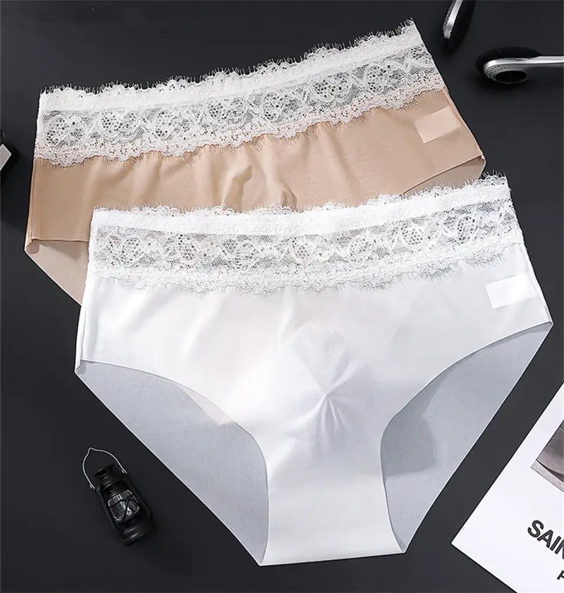 Ice silk men's underwear seamless cueca lace Sexy lingerie thin convex bag calzoncillos hombre adults 18 plus tangas japonesa — image 6