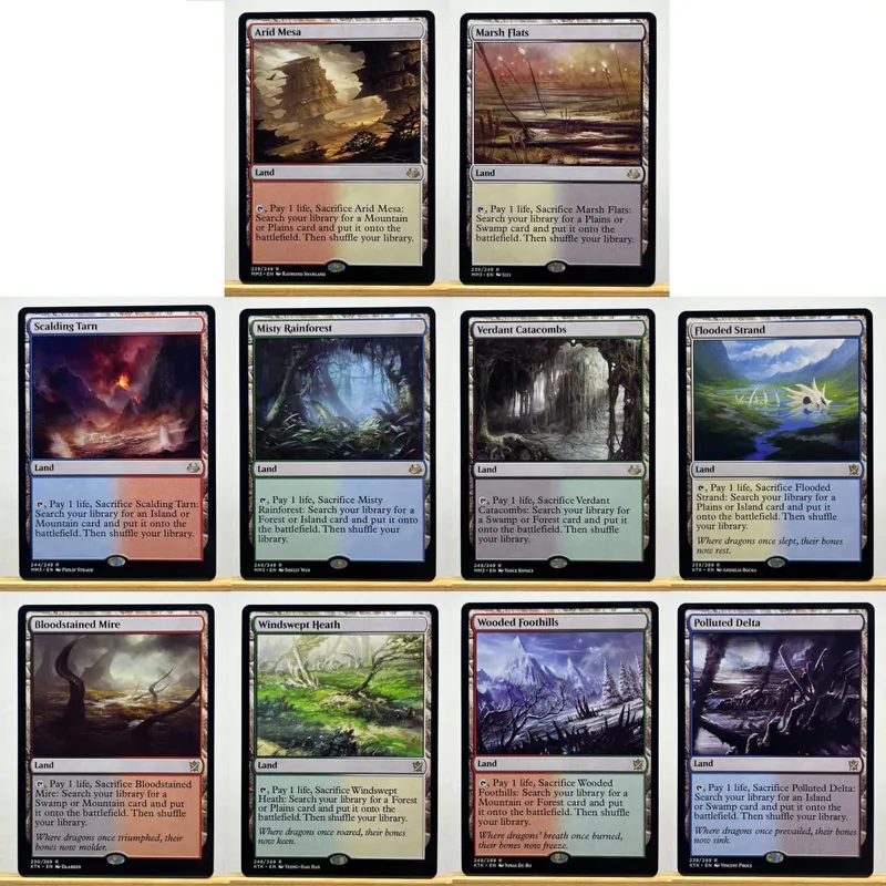 TCG Proxy Cards Deck Borad Games הולוגרמה בודדת לוטוס שחור Power9 Dual Landes The One Ring — image 20