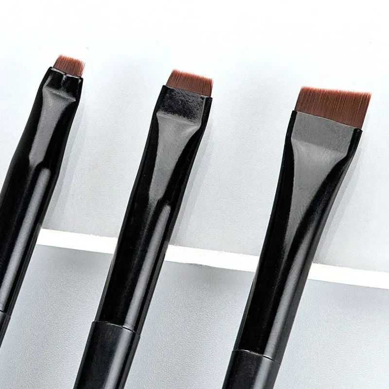 Blade Eyeliner Brush Brush Brush Portable Flat Fine Eye Liner Brow Contour Brushes Makeup Tool Cosmetic Beauty Makeup Tool 3 τμχ/σετ — image 3