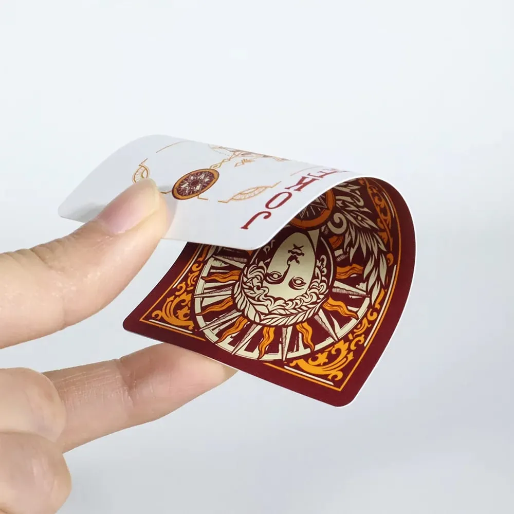 Δημιουργική συλλογή τραπουλόχαρτα Vintage Classic Poker PVC αδιάβροχη τράπουλα για πάρτι συγκεντρώσεις και συλλογές