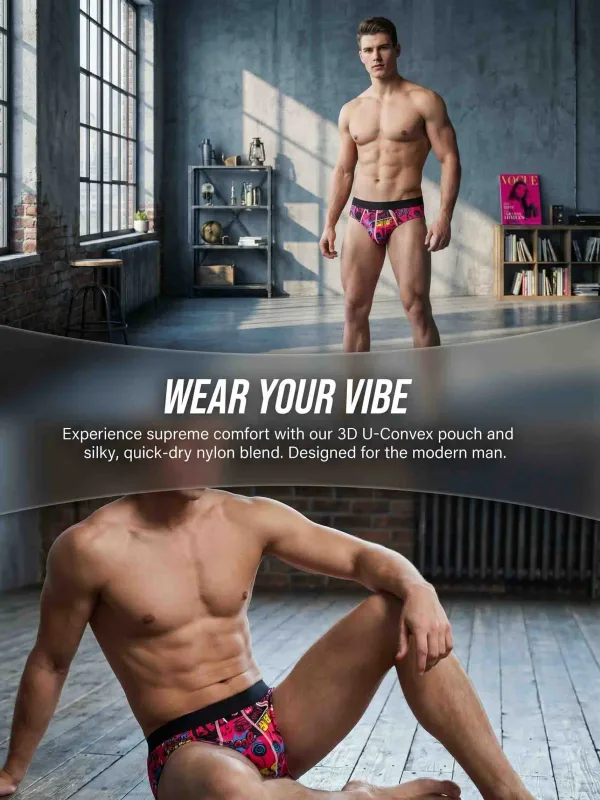 3-Pack Fashionable Men's Boxer Shorts, Comfortable, Soft, Fashionable, Printed, Casual and Versatile Men's Underwear — image 4