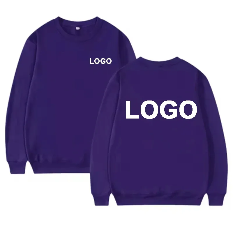 DIY Design Round Neck Hoodies Men Fashiong Customized Printed Loose Long Sleeve Pullover Women Casual Streetwear Sweatshirts — image 19