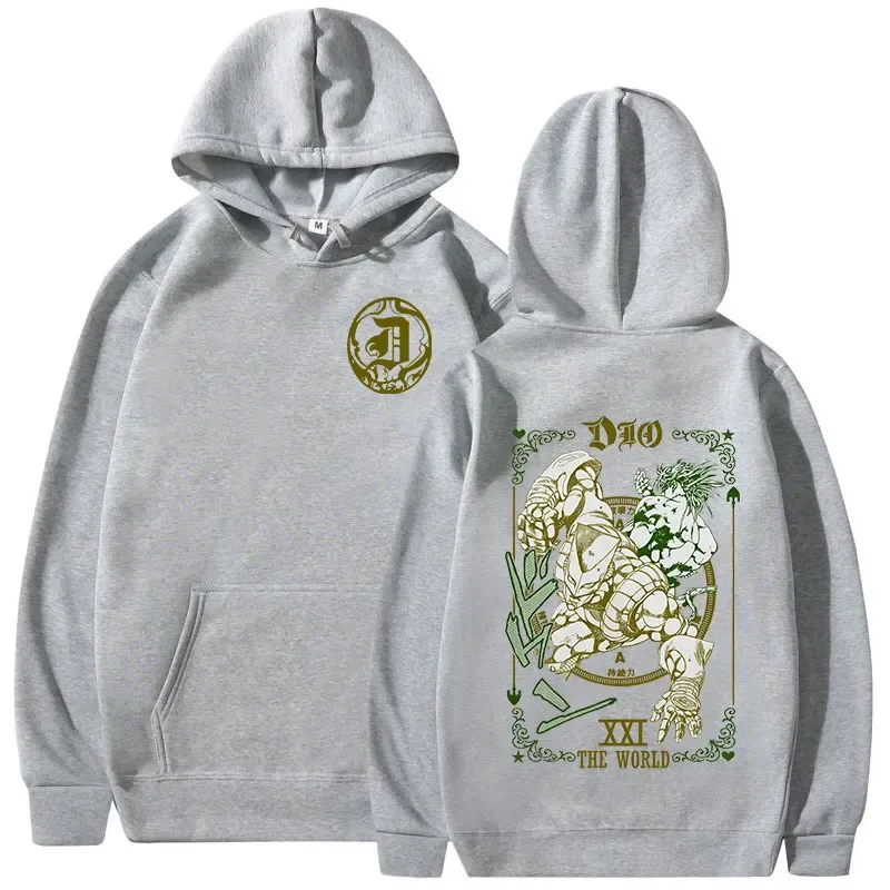 Anime Jojo Bizarre Adventure Hoodies Dio Brando Jotaro Kujo Manga Graphic Sweatshirts Men's Women Long Sleeves Fleece Pullovers — image 13