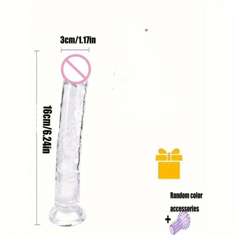 Διαφανές μαλακό ζελέ Dildos Ισχυρή βεντούζα Γυναικείο αυνανιστής πρωκτού Κλειτορίδα Διεγέρτης Big Dick Λεσβίες γυναικών σεξουαλικά παιχνίδια 18+ — image 8