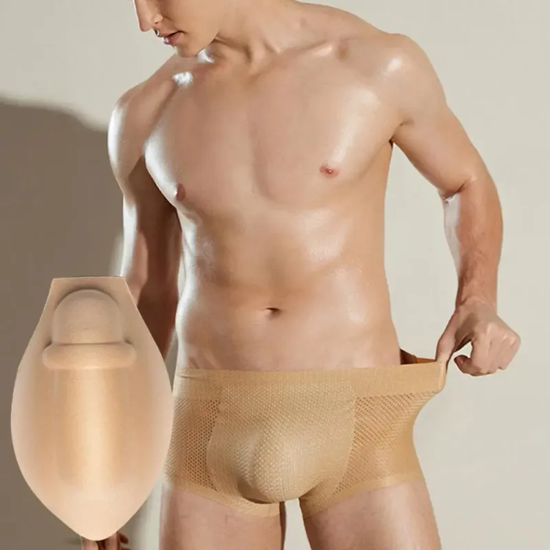 Roupa íntima acolchoada masculina, acessório de roupa íntima, aumenta a protuberância com roupa íntima masculina, copo push up para calções de banho para uso diário — image 7