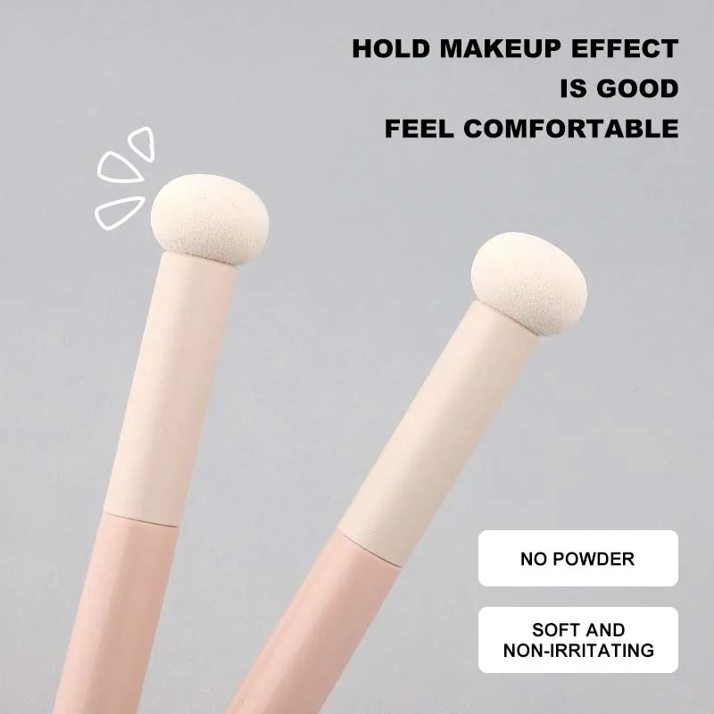 1/4Pcs Soft Mushroom Sponge Head Makeup Brushes Lipstick Lip Makeup Brush Portable Cosmetic Tools Foundation Concealer Brush