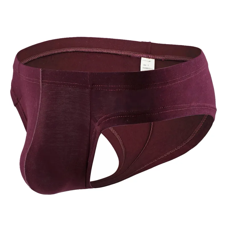 Sexiga män Slip Cueca U konvexa underkläder Andas Låg midja Mjuka byxor Underkläder High Fork Trosor Kalsonger Calzoncillos — image 6