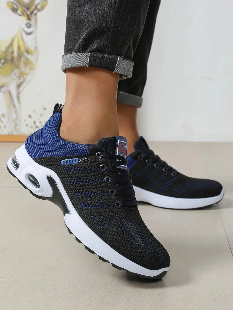 Men's Casual Sneakers Breathable Mesh Lace Up Versatile Lightweight Soft Sole Daily Walking Running Footwear For Outdoor Wear