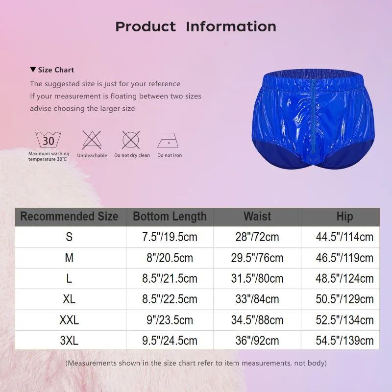 Mens Waterproof Diaper Cover Underwear Front Zipper Elastic Waistband Leakproof Briefs Swimwear Adaptive Special Needs Panties — image 5
