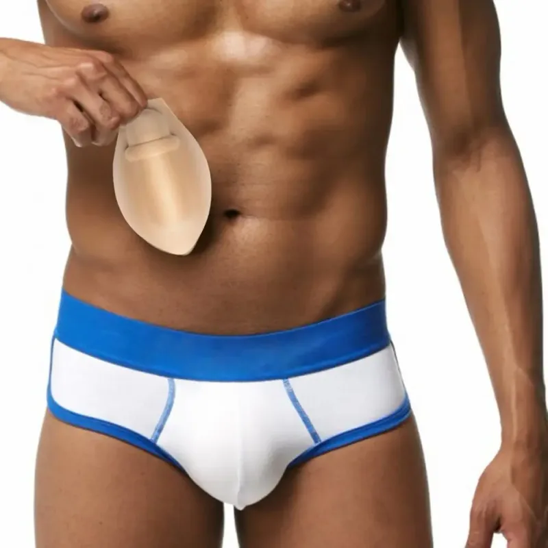 Roupa íntima acolchoada masculina, acessório de roupa íntima, aumenta a protuberância com roupa íntima masculina, copo push up para calções de banho para uso diário — image 6