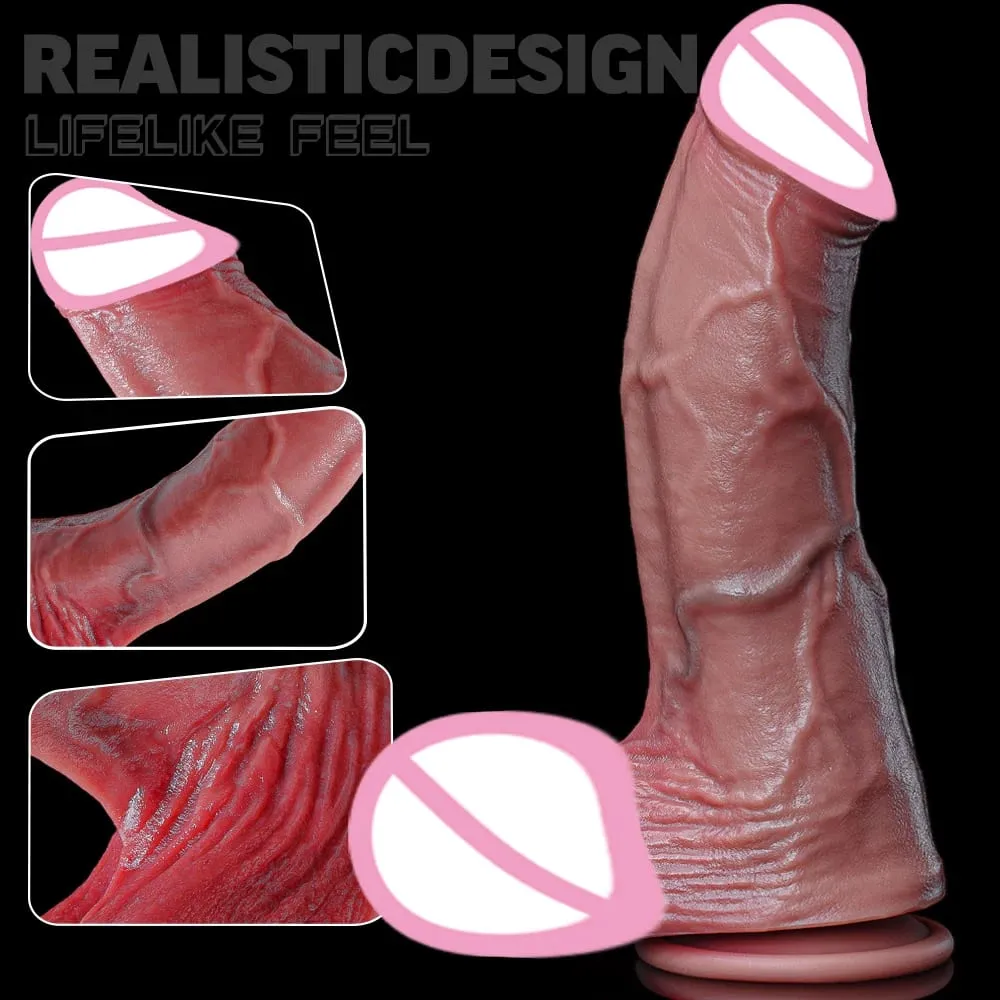 Vagina masszírozó Hatalmas valósághű műpénisz, fantázia hosszú pénisz, nagy farka tapadókorong Dildos óriás anális dugós szexjátékok nőknek, férfiaknak — image 2