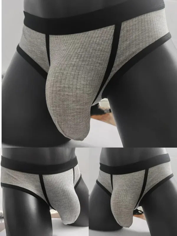 Cuecas masculinas com bolsos grandes são muito sexy. Roupa íntima esportiva masculina de grande espaço 3256811705961751 — image 9