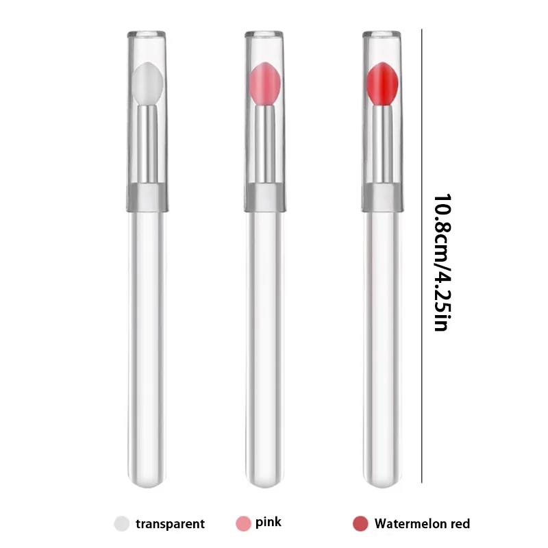 Brosse à lèvres en Silicone, baume à lèvres, masque, avec ventouse, couvercle Anti-poussière, pinceaux de maquillage, brosse à Film pour les lèvres, couvercle Anti-poussière Anti-perte