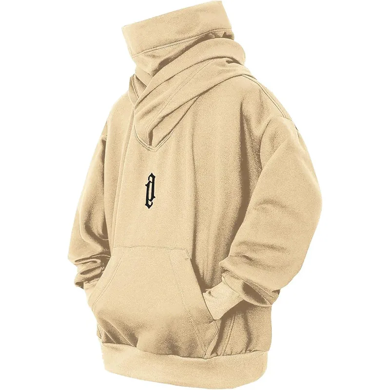Moletom de gola alta bordado oversized y2k masculino feminino com capuz japonês ninja hoodies outono hip hop velo bolso streetwear — image 3