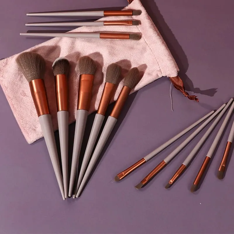 Σετ πινέλα μακιγιάζ 13 τεμ. Eye Shadow Foundation Γυναικεία καλλυντικά σε σκόνη ρουζ ανάμειξης Εργαλεία μακιγιάζ ομορφιάς για αρχάριους