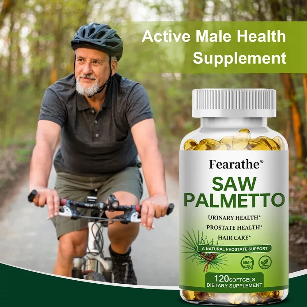 Saw Palmetto תוסף בריאות הערמונית לקדם את תפקוד מערכת השתן 500 מ"ג למנה - כמוסות טבעוניות ללא GMO — image 5