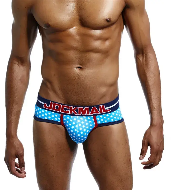 Herr Underkläder Trosor Bomullstryckt Sexiga Herr Boxershorts Slips Cueca Masculina Trosor Calcinha Calzoncillos Hombre Andas — image 12
