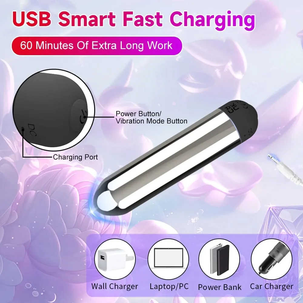 Erőteljes Bullet Vibrator APP Bluetooth Control Clitoral G Spot stimuláló masszírozó mini anális punci stimuláló szexjáték nőknek