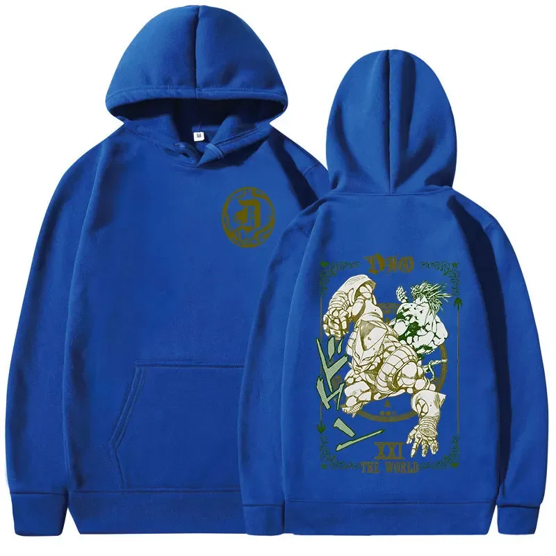 Anime Jojo Bizarre Adventure Hoodies Dio Brando Jotaro Kujo Manga Graphic Sweatshirts Men's Women Long Sleeves Fleece Pullovers — image 11