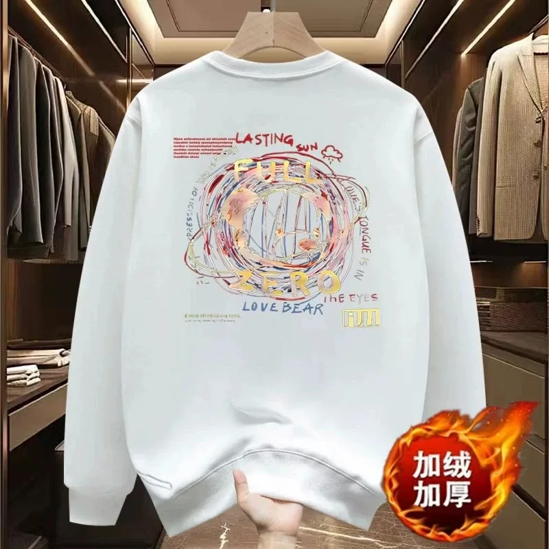 Men's Oversized Hoodie White Fashion 5XL Funny Hoodies Oversize for Men Letter Print Man Casual Wear Hoody Male Sweatshirt — image 9